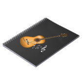 Acoustic Guitar Player Musical Notes Art Musicus Notitieboek (Linkerzijde)