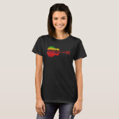 Acoustic Guitar Player Retro Nature Guitarist T-shirt (Voorkant volledig)