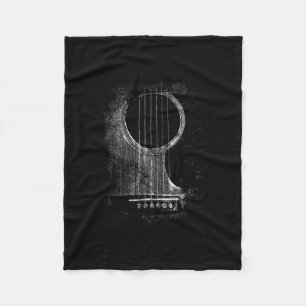Acoustic Guitar Player Six String Rock & Roll Fleece Deken