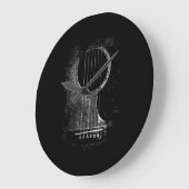 Acoustic Guitar Player Six String Rock & Roll Grote Klok (Hoek)