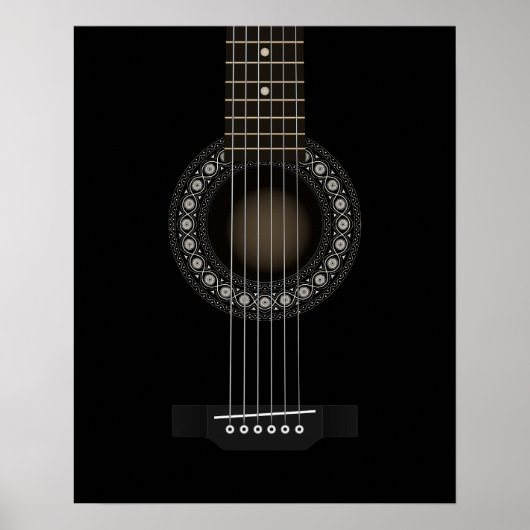 Acoustic Guitar Poster (Voorkant)