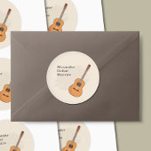 Acoustic Guitar Ronde Sticker