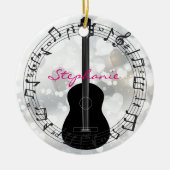 Acoustic Guitar Silhouette Design Ornament (Voorkant)