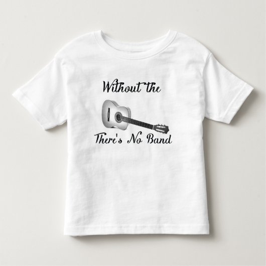 Acoustic Guitar Toddler Fine Jersey T-shirt (Voorkant)