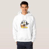Acoustic Guitar Tux (Linux Tux) Hoodie (Voorkant volledig)