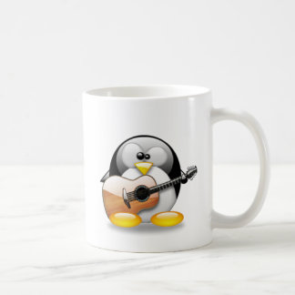 Acoustic Guitar Tux (Linux Tux) Koffiemok