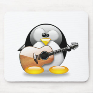 Acoustic Guitar Tux (Linux Tux) Muismat
