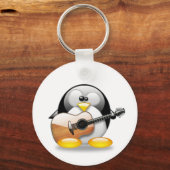 Acoustic Guitar Tux (Linux Tux) Sleutelhanger (Voorkant)