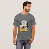 Acoustic Guitar Tux (Linux Tux) T-shirt (Voorkant volledig)
