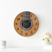 Acoustic Guitar Wall Clock Grote Klok (Huis)