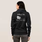 Acoustic Guitar Women's Bella+Canvas Fleece Raglan Hoodie (Achterkant volledig)