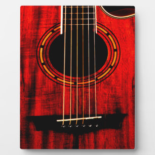 Acoustic Guitar Wooden Music Fotoplaat