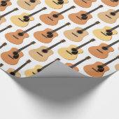 Acoustic Guitars Pattern Cadeaupapier (Hoek)