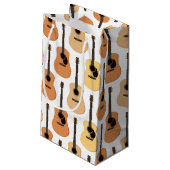 Acoustic Guitars Pattern Klein Cadeauzakje (Achterkant Gekanteld)