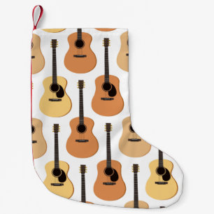 Acoustic Guitars Pattern Kleine Kerstsok
