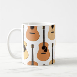 Acoustic Guitars Pattern Koffiemok