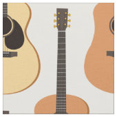 Acoustic Guitars Pattern Stof (Close Up)