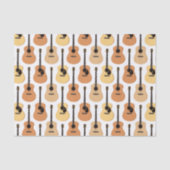Acoustic Guitars Pattern Tissuepapier (Voorkant)