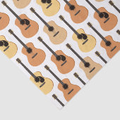 Acoustic Guitars Pattern Tissuepapier (Detail)