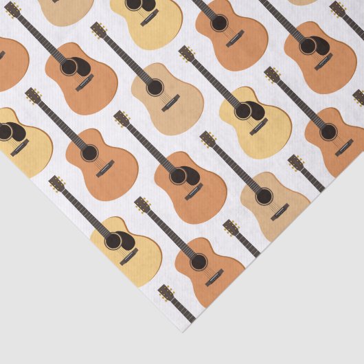 Acoustic Guitars Pattern Tissuepapier (Detail)