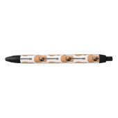 Acoustic Guitars Pattern Zwarte Inkt Pen (Voorkant)