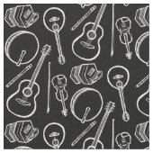 Acoustic Irish Musical Instrument Fabric Stof (Close Up)