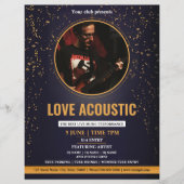 Acoustic Music Party Flyer Sjabloon (Voorkant)