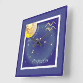 Acquario 21 gennaio al 18 febbraio Uhr Vierkante Klok (Hoek)