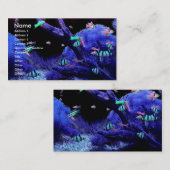 Acquarium-profielkaart Visitekaartje (Voorkant / Achterkant)