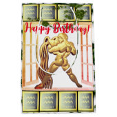 Acquarius - Happy Birthday Medium Gift Bag Cadeauzakje (Voorkant)
