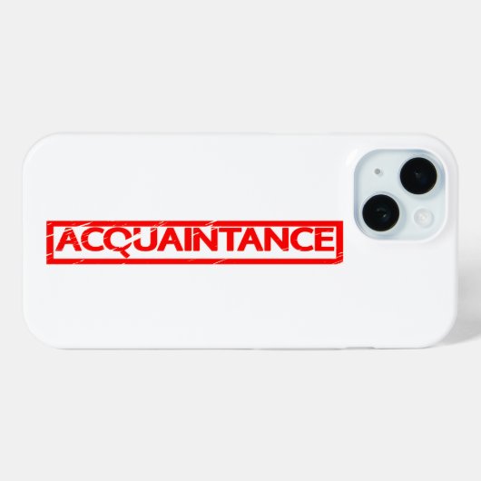 Acquintance Stamp Case-Mate iPhone Case (Achterkant (horizontaal))