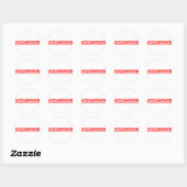 Acquintance Stamp Ronde Sticker (Vel)