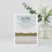 Acre Brazilië Art Vintage Travel Illustratie Briefkaart (Staand voorkant)