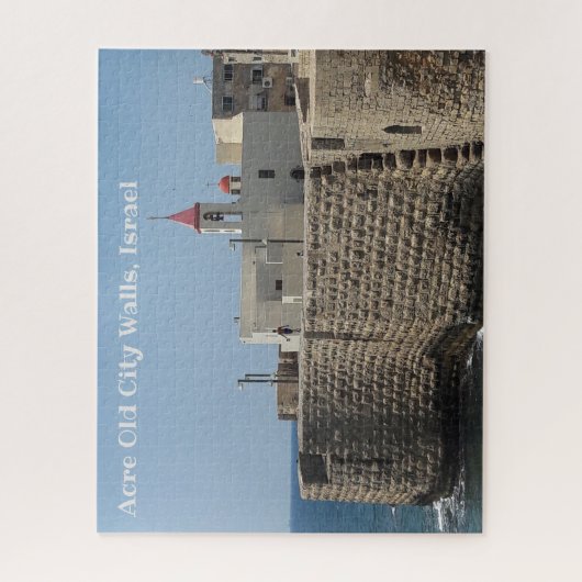 Acre oude stadsmuren, Israël Legpuzzel (Verticaal)