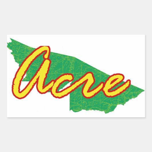Acre Rechthoekige Sticker (Voorkant)
