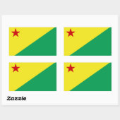 Acre state rechthoekige sticker (Vel)