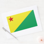 Acre state rechthoekige sticker (Envelop)