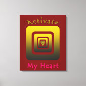 Acrílica Activate My Heart Canvas Afdruk (Voorkant)