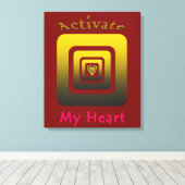 Acrílica Activate My Heart Canvas Afdruk (Insitu (Houten vloer))
