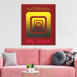 Acrílica Activate My Heart Canvas Afdruk