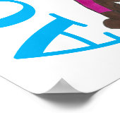 ACRO Acrobat Dance School Studio Kunst Poster (Hoek)