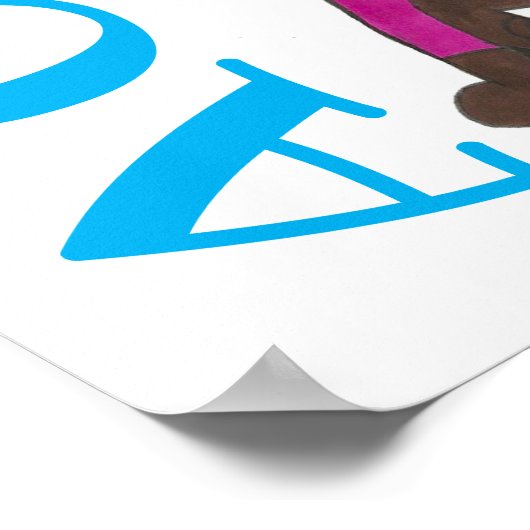 ACRO Acrobat Dance School Studio Kunst Poster (Hoek)