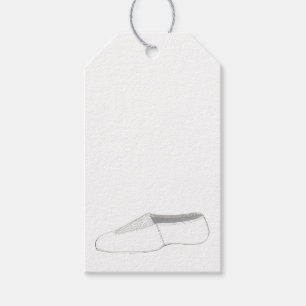 Acro acrobatiek gymnast dans schoen verjaardagsfee cadeaulabel