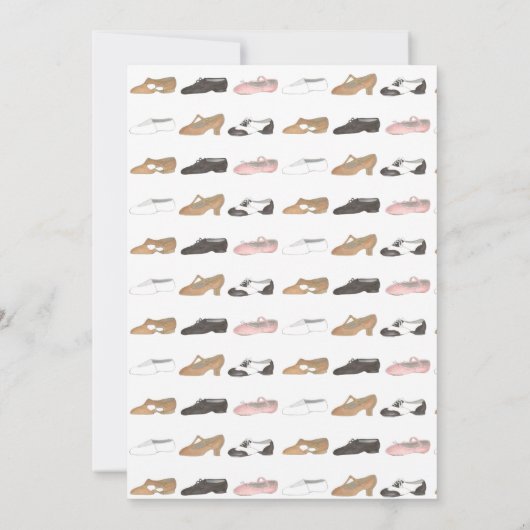 Acro acrobatiek gymnast dans schoen verjaardagsfee kaart (Achterkant)