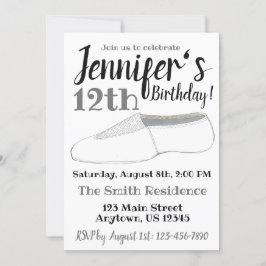 Acro acrobatiek gymnast dans schoen verjaardagsfee kaart