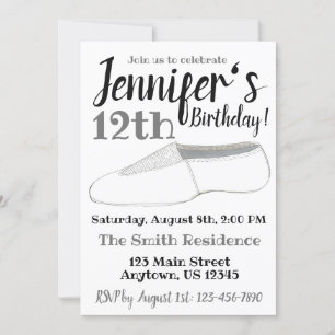 Acro acrobatiek gymnast dans schoen verjaardagsfee kaart