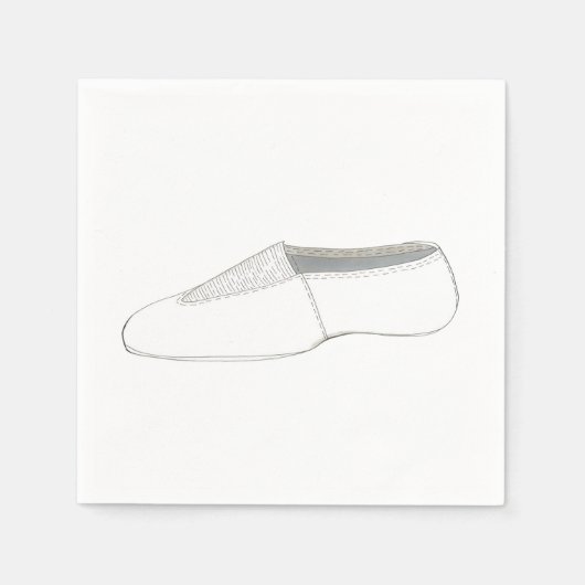 Acro acrobatiek gymnast dans schoen verjaardagsfee servet (Voorkant)