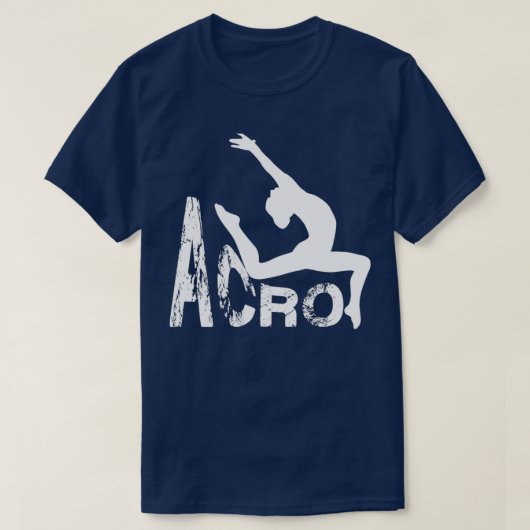 acro gymnastiek t-shirt (Design voorkant)