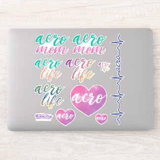 Acro Life en Acro Mom Vinyl Decal Stickers