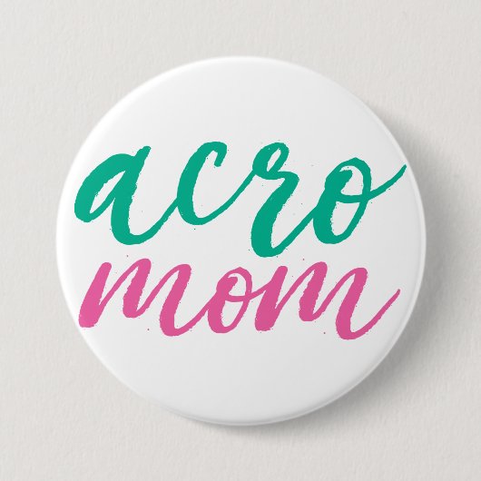 Acro mam-knop ronde button 7,6 cm (Voorkant)